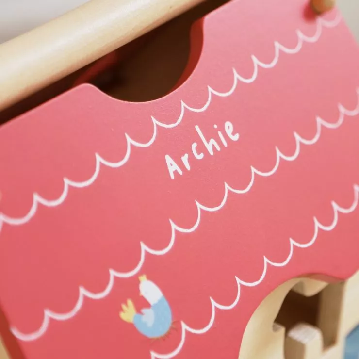 Personalised Wooden Farmhouse Shape Sorter FSC®