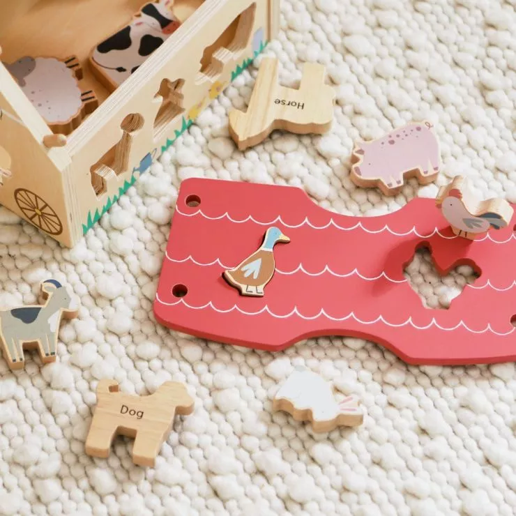 Personalised Wooden Farmhouse Shape Sorter FSC®