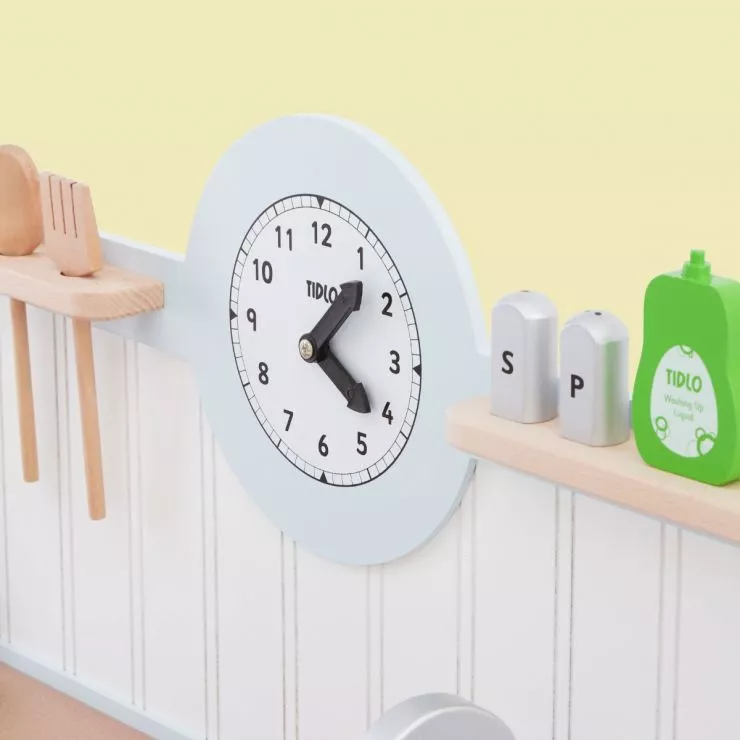 Personalised Blue Tidlo Wooden Kitchen Play Set