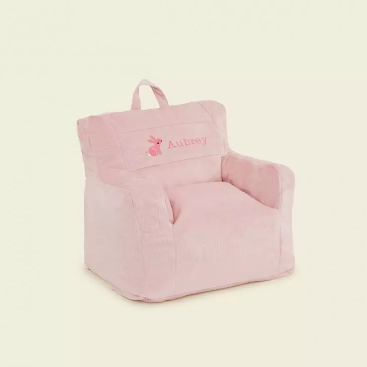 Personalised Pink Bunny Bean Bag Chair
