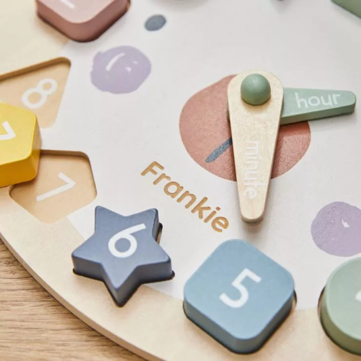 Personalised Wooden Bear Clock Puzzle FSC®