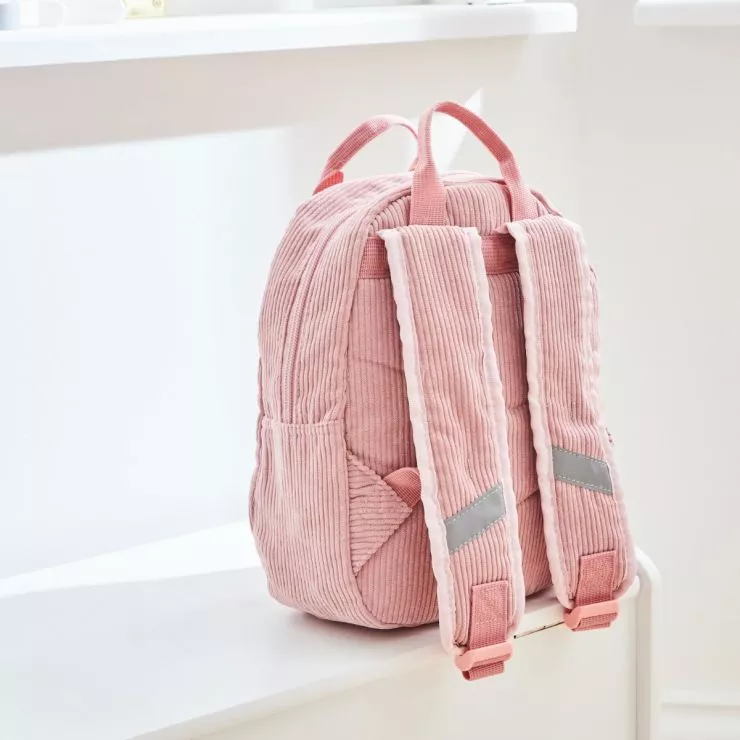 Personalised Pink Bumblebee Design Cord Mini Backpack