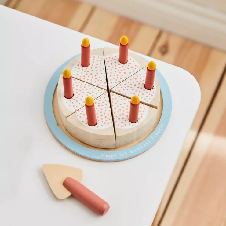 Personalised Wooden Party Cake Toy