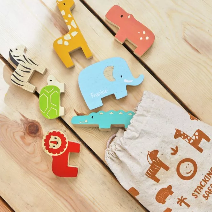 Safari Wooden Stacking Toy