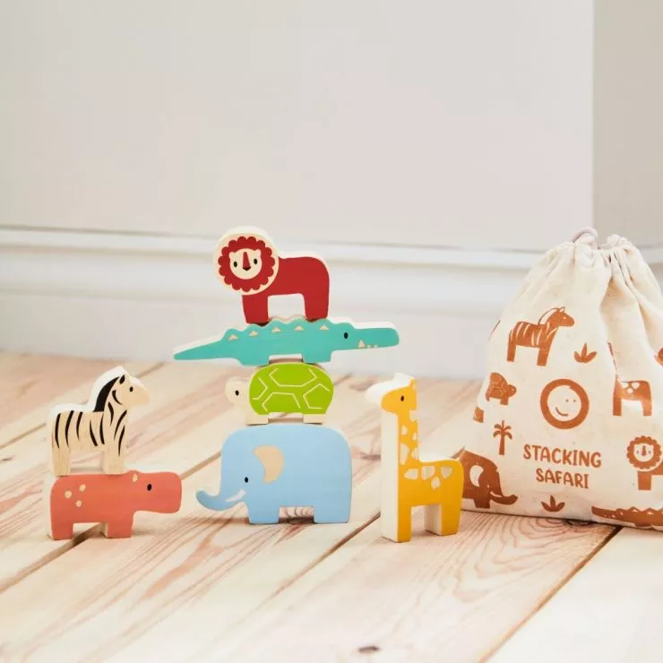 Safari Wooden Stacking Toy