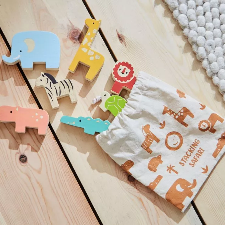 Safari Wooden Stacking Toy