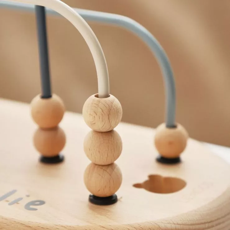 Personalised Liewood Wooden Bead Maze Toy