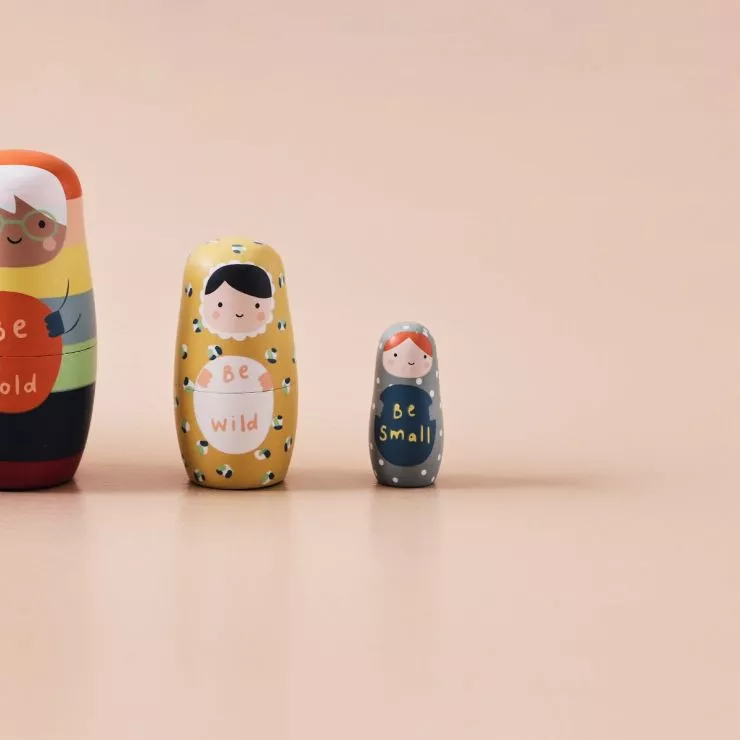 Personalised Just Bee Kids Wooden Nesting Dolls FSC®