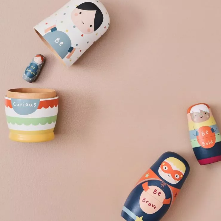 Personalised Just Bee Kids Wooden Nesting Dolls FSC®