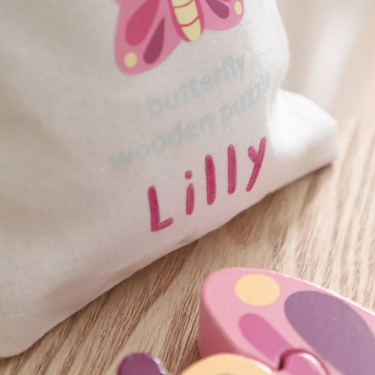 Personalised Butterfly Wooden Puzzle