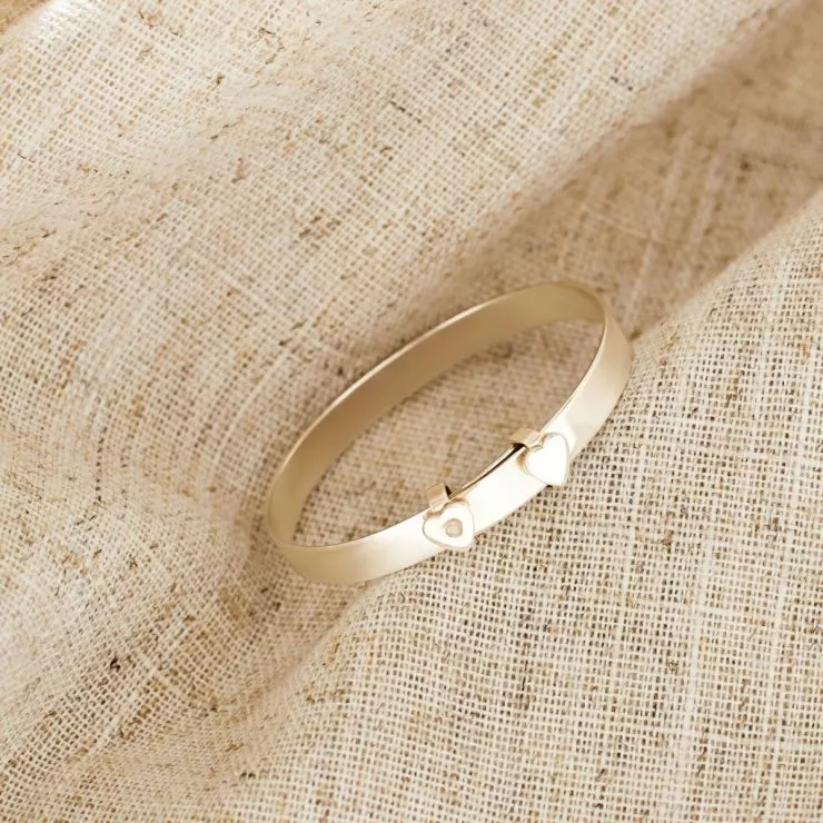 Silver Engraved Baby Keepsake Bangle
