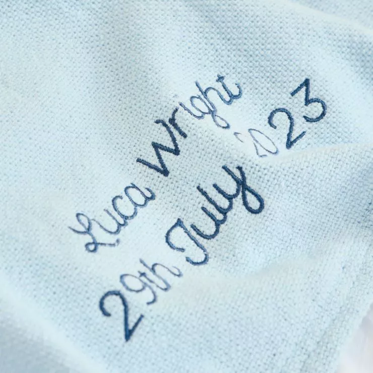 Personalised Blue Cellular Blanket