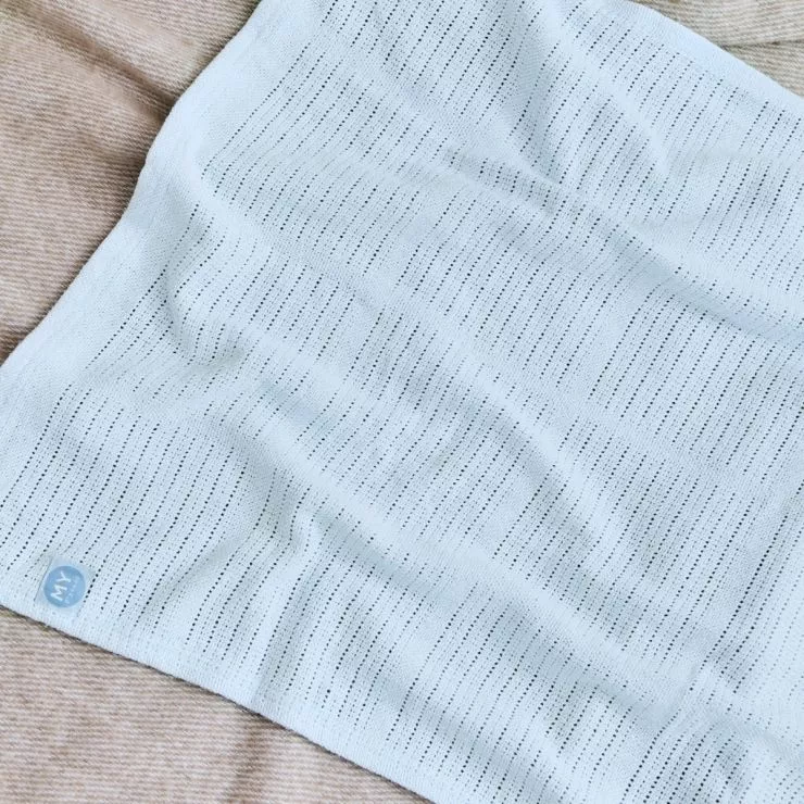 Personalised Blue Cellular Blanket