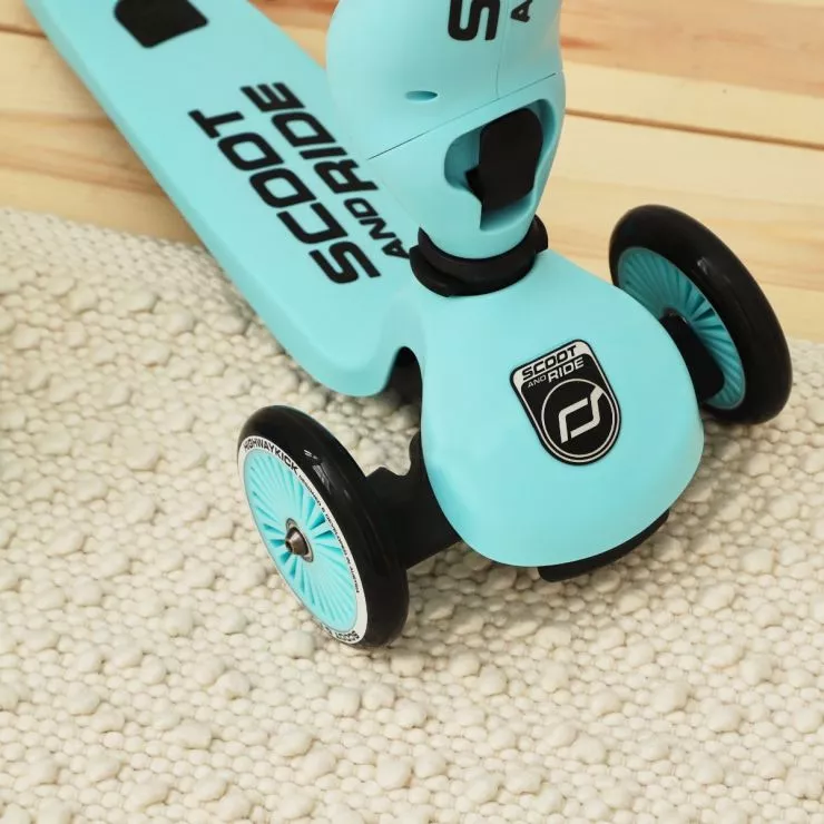 Personalised Scoot and Ride Blue Highway Kick 1 Scooter & Helmet Gift Set
