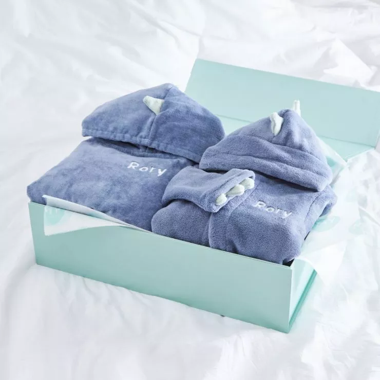 Personalised Little Dino Splash & Snuggle Gift Set