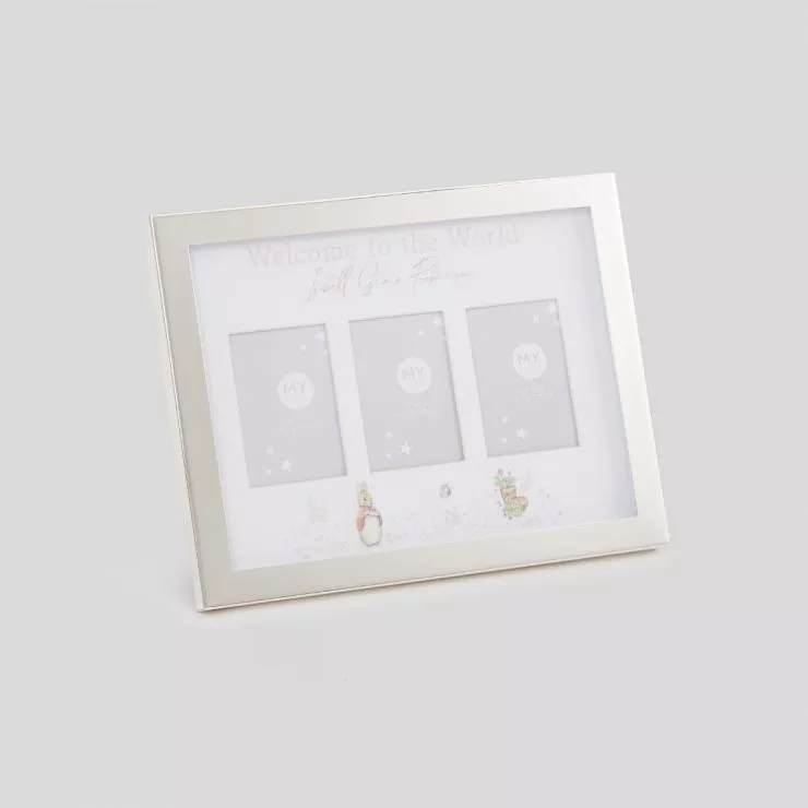 Personalised Flopsy Bunny Born To Be Loved Silver Photo Frame