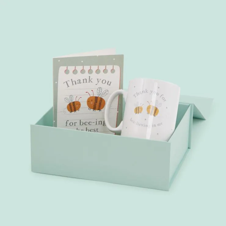 Personalised Thank You Teacher Bee Set