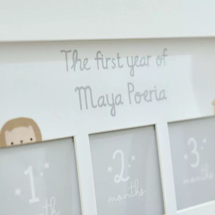Personalised Their 1st Year Safari Design Photo Frame