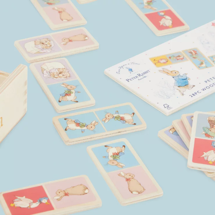 Personalised Peter Rabbit Wooden Domino Set