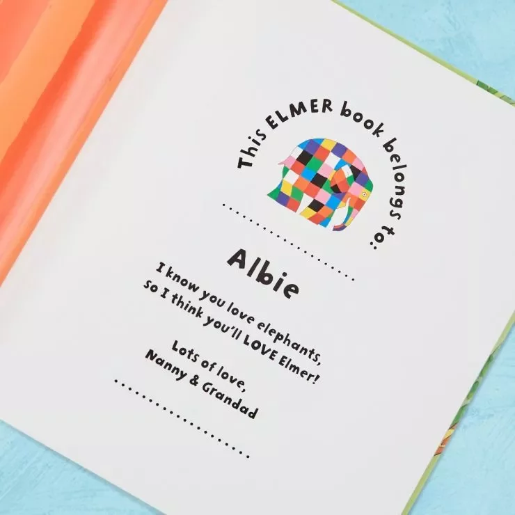 Personalised Elmer Newborn Gift Set